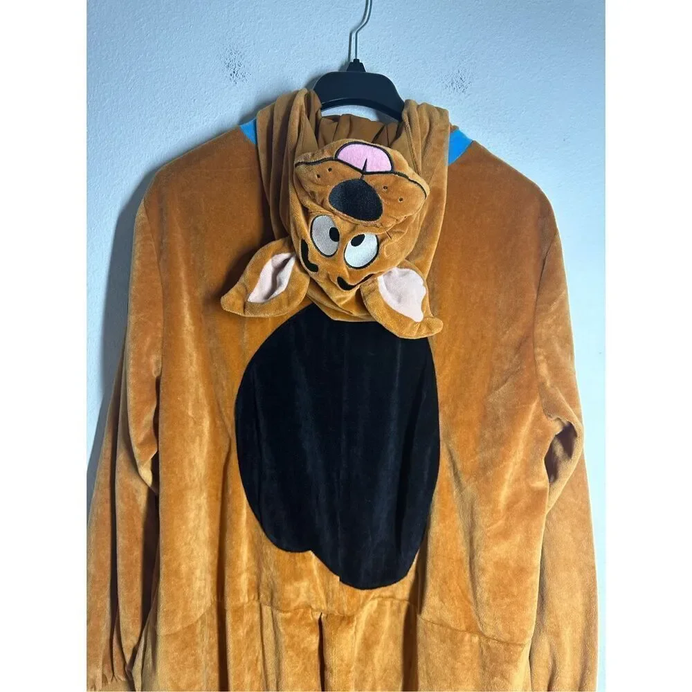 SCOOBY- DOO Spirit Adult Zipper One Piece Plush Costume Union Suit Size L/XL - Picture 4 of 16